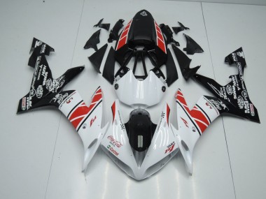Yamaha R1 2004-2006 Verkleidungen - Weiß Schwarz Aufkleber