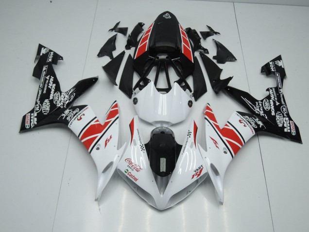 Yamaha R1 2004-2006 Verkleidungen - Weiß Schwarz Aufkleber