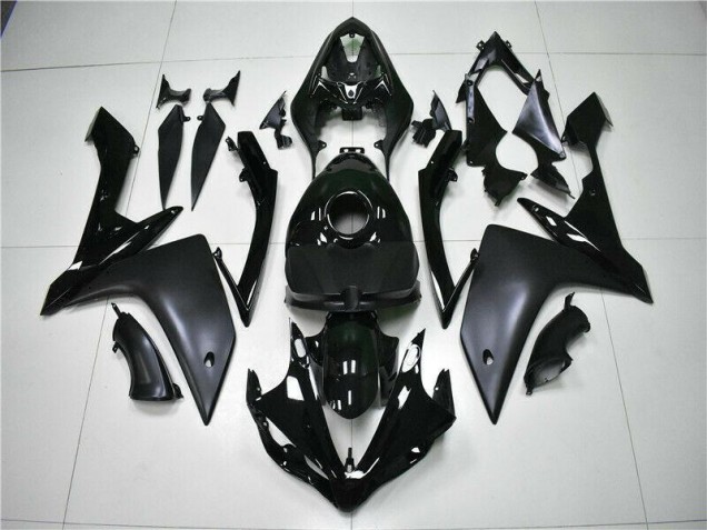 Yamaha R1 2007-2008 Verkleidungen - Matt schwarz Glänzend