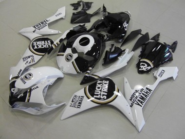 Yamaha R1 2007-2008 Verkleidungen - Schwarzer Lucky Strike