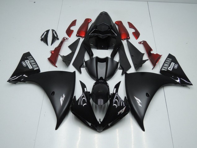 Yamaha R1 2009-2011 Verkleidungen - Matt Schwarz