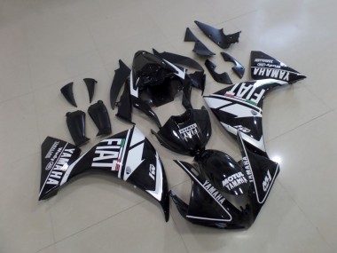 Yamaha R1 2009-2011 Verkleidungen - Schwarz Weißer Fiat