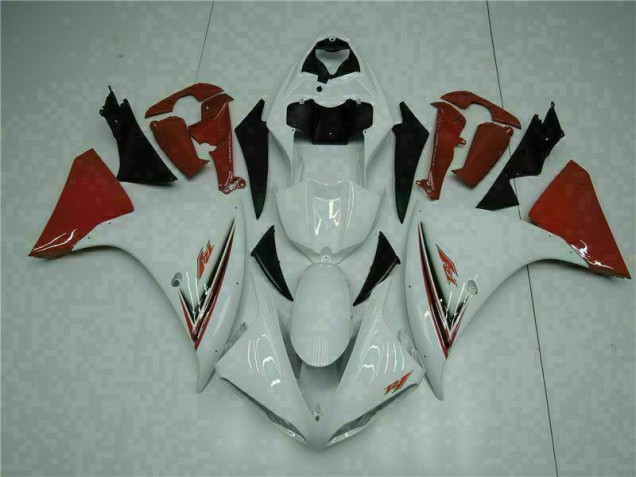 Yamaha R1 2009-2011 Verkleidungen - Weiß Rot