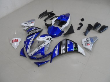 Yamaha R1 2009-2011 Vollverkleidung - Blau Weiß