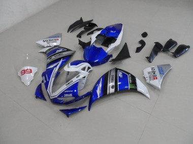 Yamaha R1 2012-2014 Verkleidung - Blau Weiß