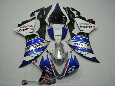Yamaha R1 2012-2014 Verkleidungen - Blau Weiß IVECO