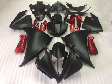 Yamaha R1 2012-2014 Verkleidungen - Matt Schwarz Glänzend Rot