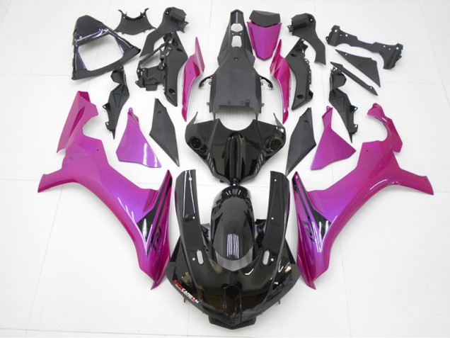 Yamaha R1 2015-2019 Verkleidungen - Schwarz Lila Rot