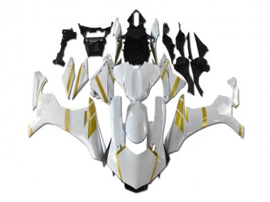 Yamaha R1 2015-2019 Verkleidungen - Weiß Gold