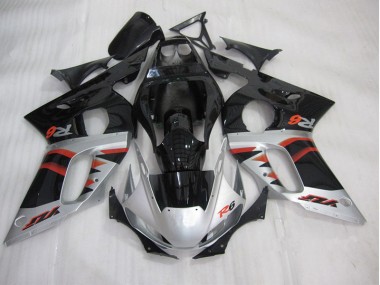 Yamaha R6 1998-2002 Verkleidung - Schwarz Silber