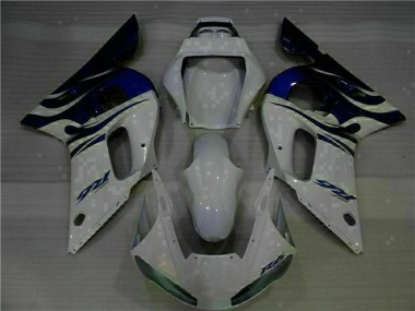 Yamaha R6 1998-2002 Verkleidung - Weiß Blau