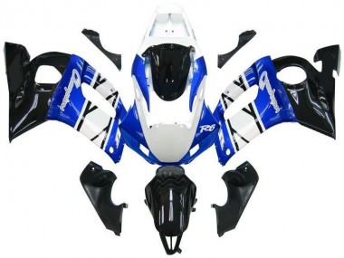 Yamaha R6 1998-2002 Verkleidungen - Blau schwarze Champions