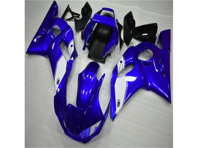 Yamaha R6 1998-2002 Verkleidungen - Weiß Blau