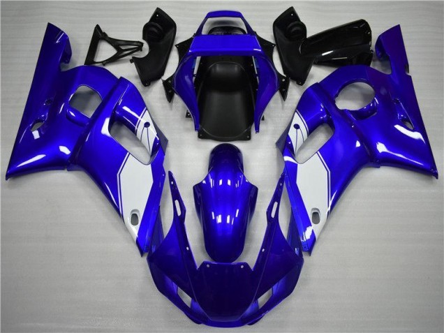 Yamaha R6 1998-2002 Verkleidungen - Weiß Blau
