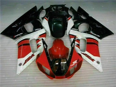 Yamaha R6 1998-2002 Vollverkleidung - Rot Schwarz