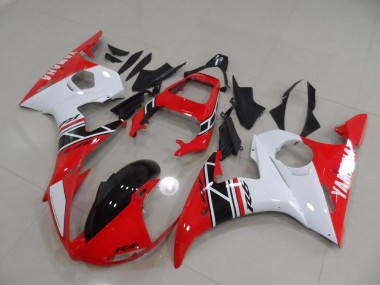 Yamaha R6 2003-2005 Verkleidung - Rot Weiß Schwarz
