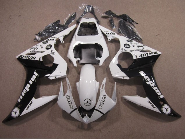 Yamaha R6 2003-2005 Verkleidung - Weiß Schwarz