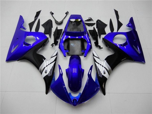 Yamaha R6 2003-2005 Verkleidungen - Blau Weiß Schwarz