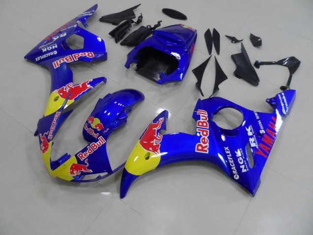 Yamaha R6 2003-2005 Verkleidungen - Rot Bull