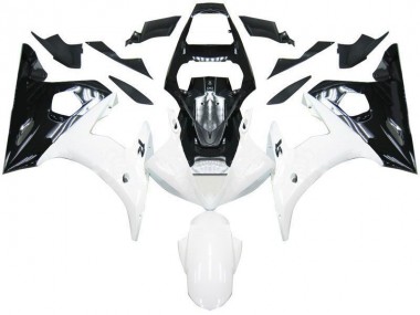 Yamaha R6 2003-2005 Verkleidungen - Schwarz Weiß