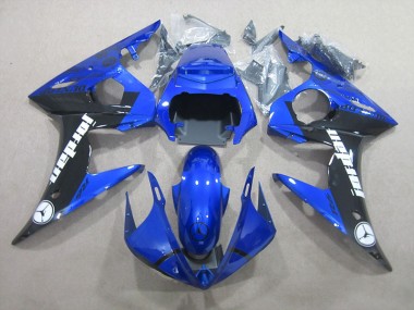 Yamaha R6 2003-2005 Vollverkleidung - Blau Schwarz