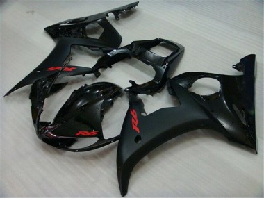 Yamaha R6 2003-2005 Vollverkleidung - Schwarz
