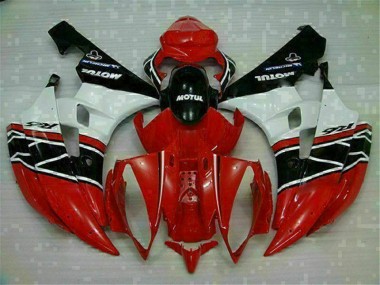Yamaha R6 2006-2007 Motorrad Verkleidung - Rot Weiß