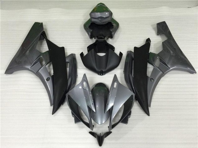Yamaha R6 2006-2007 Verkleidung - Grau Schwarz