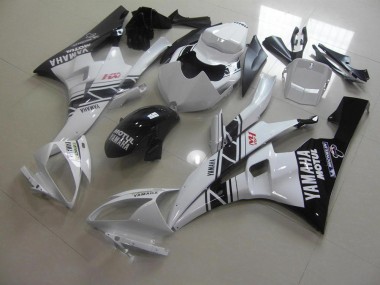Yamaha R6 2006-2007 Verkleidung - Schwarz Weiß