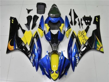 Yamaha R6 2006-2007 Verkleidungen - Blau Hai