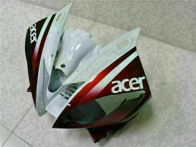 Yamaha R6 2006-2007 Verkleidungen - Braun Weiß