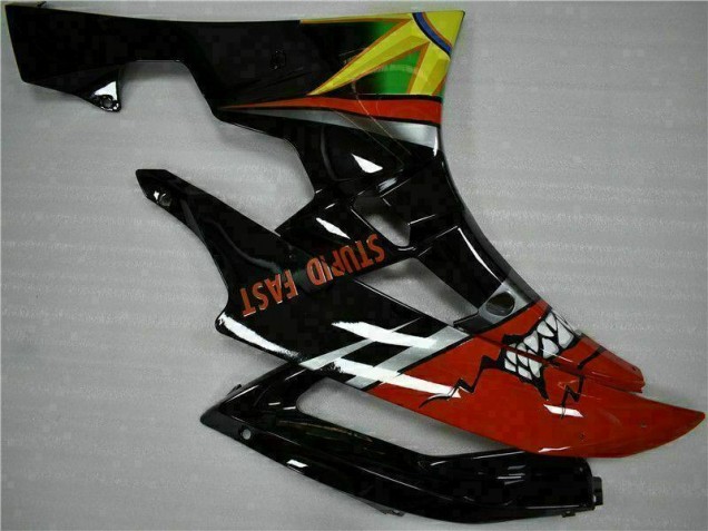 Yamaha R6 2006-2007 Verkleidungen - Gelb Blau Rot