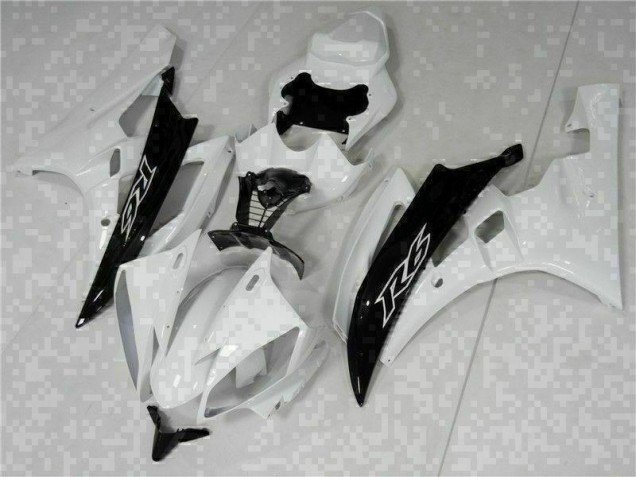 Yamaha R6 2006-2007 Verkleidungen & Plastik - Weiß Schwarz