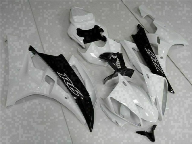 Yamaha R6 2006-2007 Verkleidungen & Plastik - Weiß Schwarz