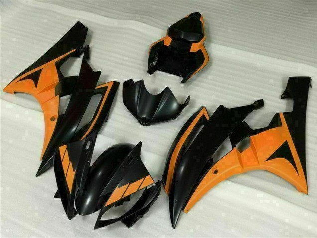 Yamaha R6 2006-2007 Verkleidungen - Schwarz Orange