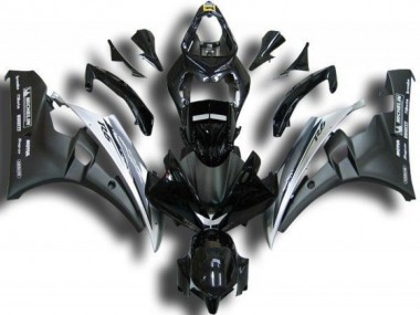 Yamaha R6 2006-2007 Verkleidungen - Schwarz Weiß