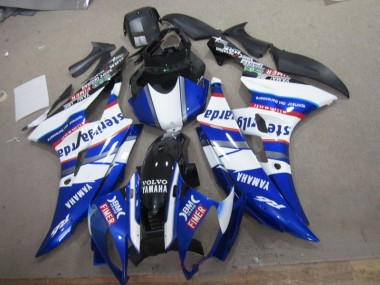 Yamaha R6 2006-2007 Verkleidungen - Weiß Blau Sterilgarda Volvo