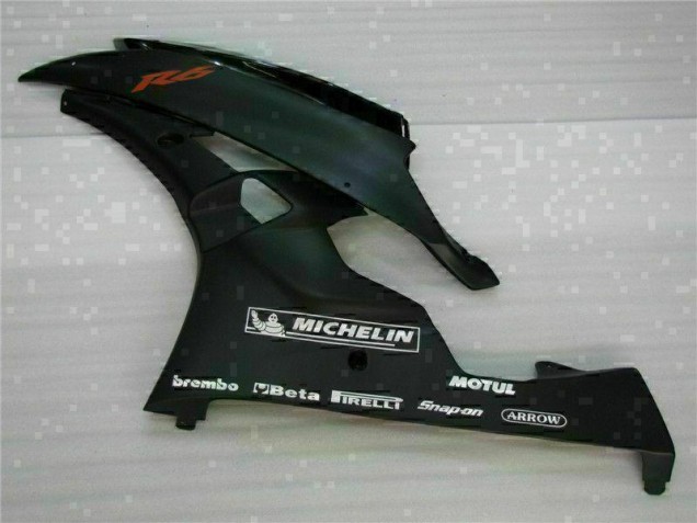 Yamaha R6 2006-2007 VollVerkleidungen & Plastik - Schwarz