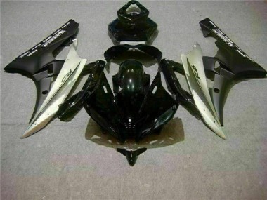 Yamaha R6 2006-2007 Vollverkleidung - Silber Schwarz