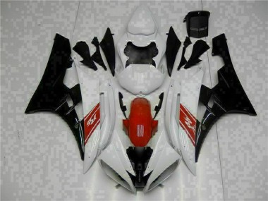 Yamaha R6 2006-2007 Vollverkleidung - Weiß Schwarz