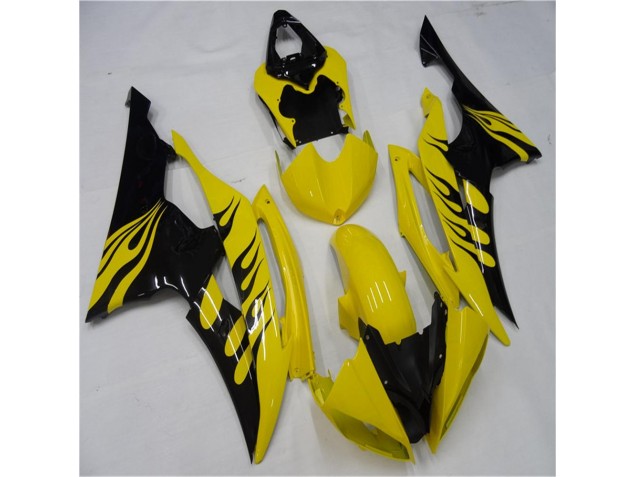 Yamaha R6 2008-2016 Verkleidung - Gelb Schwarz
