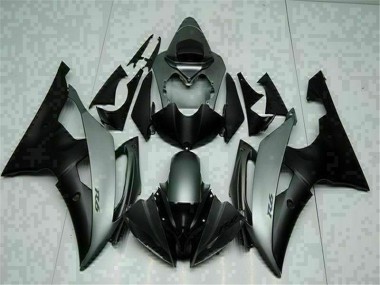 Yamaha R6 2008-2016 Verkleidung - Grau Schwarz