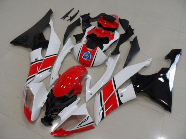Yamaha R6 2008-2016 Verkleidung - Rot Weiß Schwarz Yamaha R6 2008-2016 Verkleidung - Rot Weiß Schwarz