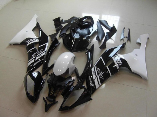 Yamaha R6 2008-2016 Verkleidungen Komplett Sets - Weiß Schwarz Yamaha R6 2008-2016 Verkleidungen Komplett Sets - Weiß Schwarz