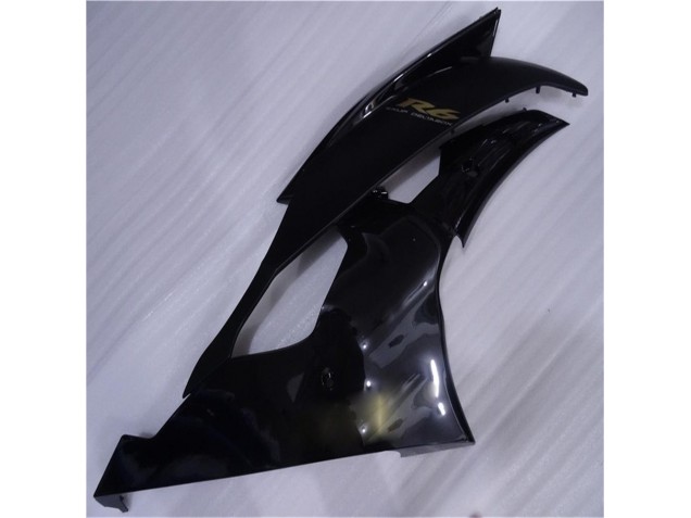 Yamaha R6 2008-2016 Verkleidungen - Matt schwarz Glänzend