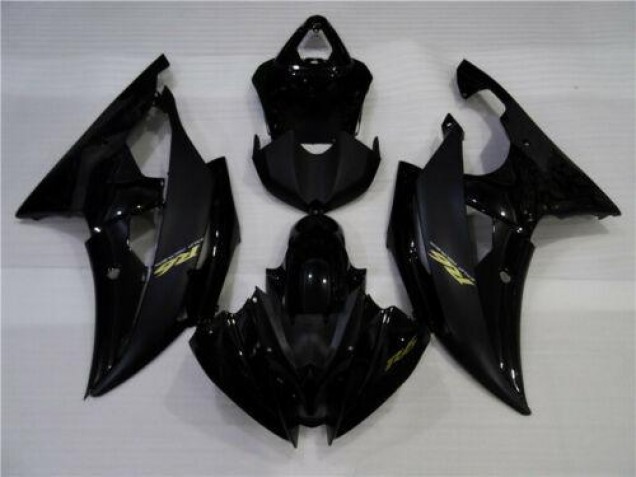 Yamaha R6 2008-2016 Verkleidungen - Matt schwarz Glänzend