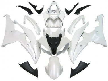 Yamaha R6 2008-2016 Verkleidungen - Perl Weiß