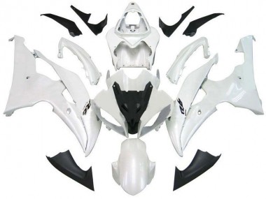 Yamaha R6 2008-2016 Verkleidungen - Perl Weiß R6