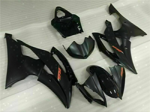 Yamaha R6 2008-2016 Verkleidungen Plastik Kits - Schwarz