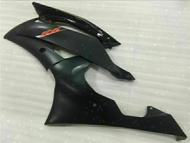 Yamaha R6 2008-2016 Verkleidungen Plastik Kits - Schwarz